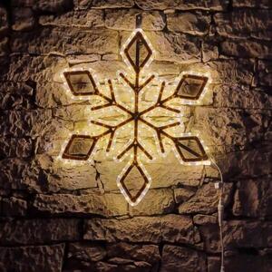 DecoLED LED světelná vločka IX, sada na VO 3D tisk, 72 cm, teple bílá obraz