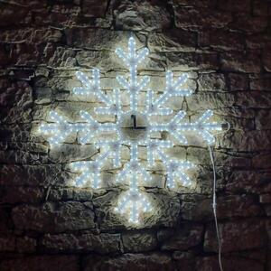 DecoLED LED světelná vločka X, závěsná 3D tisk, pr. 102 cm, ledová bílá obraz