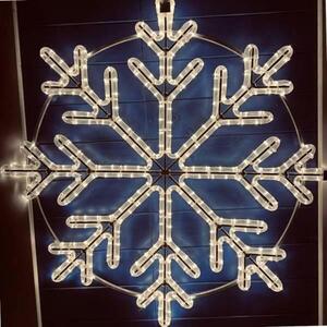 DecoLED LED světelná vločka, závěsná, pr. 80 cm, teple bílá obraz