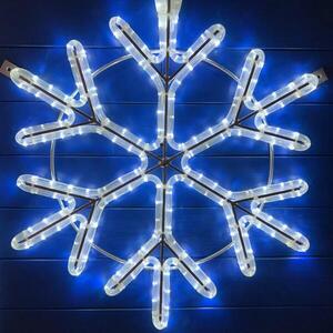 DecoLED LED světelná vločka, závěsná, pr. 80cm, ledově bílá obraz