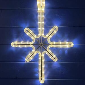 DecoLED LED světelný motiv hvězda polaris, závěsná, 26 x 45 cm, teple bílá obraz