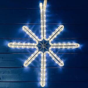 DecoLED LED světelný motiv hvězda polaris, závěsná, 38 x 65 cm, ledově bílá obraz