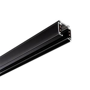 Deko-Light kolejnicový systém 3-fázový 230V D Line přisazená lišta 1m 220-240V AC/50-60Hz černá RAL 9011 1000 710002 obraz