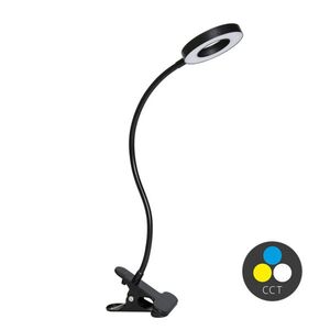 Ecolite LED stolní lampa 8W stmívatelná 300lm 3CCT černá LU15A-CR obraz
