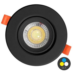 Ecolite SMD kruh 11cm výklopný 12W IP20 960lm 3CCT černá LED-ZHS04/12W/CCT/CR obraz