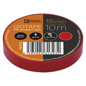 EMOS Izolační páska PVC 15mm / 10m červená 10ks 2001151030 obraz