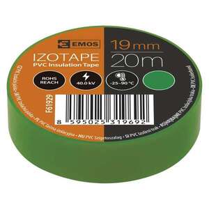 EMOS Izolační páska PVC 19mm / 20m zelená 10ks 2001192090 obraz