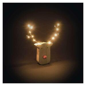 EMOS LED dekorace dřevěná - 12ks sob, 16 cm, 2x AAA, vnitřní, teplá bílá, časovač DCWW42 obraz