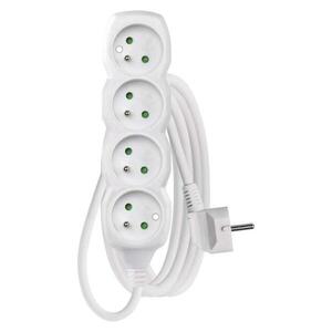 EMOS Prodlužovací kabel 3 m / 4 zásuvky / bílý / PVC / 1, 5 mm2 P0413R obraz