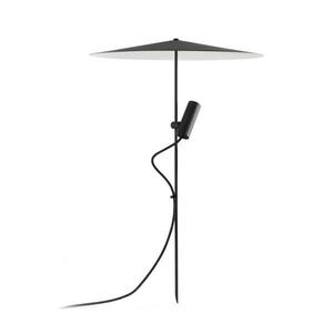 FARO CLAP 630 lampa se zápichem, černá 6W 3000K 38st. se stínítkem obraz