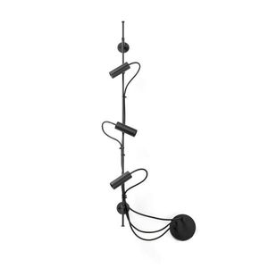 FARO CLAP lineární nástěnné a stropní svítidlo, černá 3x6W 3000K 38st. obraz