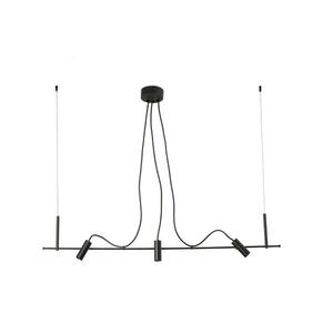 FARO CLAP závěsné svítidlo lineární, černá 3x6W 3000K 38st. obraz