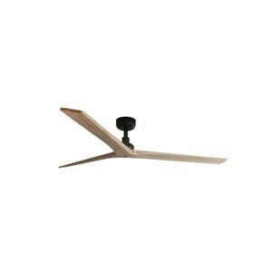 FARO KLIM L stropní ventilátor, černá/borovice DC obraz