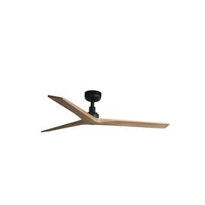 FARO KLIM M stropní ventilátor, černá/borovice DC obraz