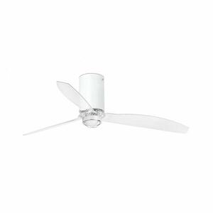 FARO MINI TUBE FAN M LED, bílá/transparentní, stropní LED ventilátor s DC motorem obraz