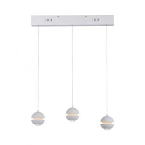 PAUL NEUHAUS JUST LIGHT Kolekce Schöner Wohnen LED závěsné svítidlo LINI, bílé, 3-ramenné, Comfort Lift, krokově stmívatelné 3000K obraz