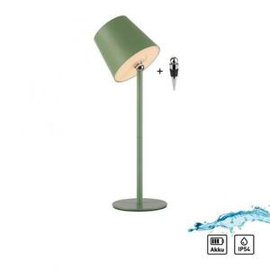 JUST LIGHT LED svítidlo na láhev zelená na baterie dotykový stmívač USB IP54 stolní lampa 3000K LD 19251-43 obraz