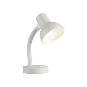 JUST LIGHT stolní lampa bílá s vypínačem na psací stůl, na noční stolek obraz