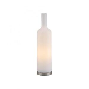 PAUL NEUHAUS JUST LIGHT Stolní lampa BOTTLE, bílá, opálové sklo, tvar láhve, šňůrový vypínač obraz