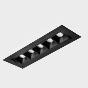 KOHL LIGHTING KOHL-Lighting NSES TILT zapuštěné svítidlo s rámečkem 167x58 mm černá 10 W 45D CRI 90 4000K 1.10V obraz