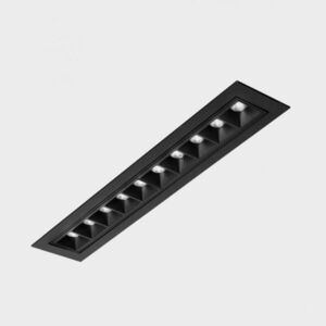 KOHL LIGHTING KOHL-Lighting NSES TILT zapuštěné svítidlo s rámečkem 300x58 mm černá 20 W 15D CRI 90 3000K Non-Dimm obraz