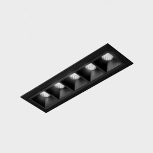 KOHL LIGHTING KOHL-Lighting NSES zapuštěné svítidlo s rámečkem 147x45 mm černá 10 W 30D CRI 90 2700K DALI obraz