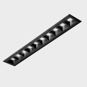 KOHL LIGHTING KOHL-Lighting NSES zapuštěné svítidlo s rámečkem 280x45 mm černá 20 W 15D CRI 90 4000K Non-Dimm obraz