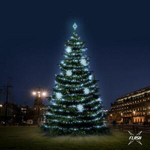 DecoLED LED světelná sada na stromy vysoké 12-14m, ledová bílá s Flash, dekory 8EFD08 obraz