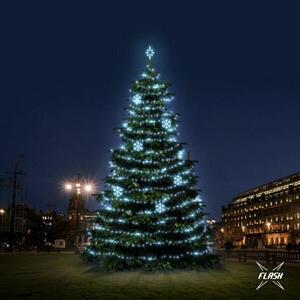 DecoLED LED světelná sada na stromy vysoké 12-14m, ledová bílá s Flash, dekory EFD01 obraz