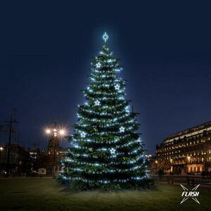 DecoLED LED světelná sada na stromy vysoké 12-14m, ledová bílá s Flash, dekory EFD11 obraz