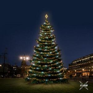 DecoLED LED světelná sada na stromy vysoké 12-14m, teplá bílá s Flash obraz