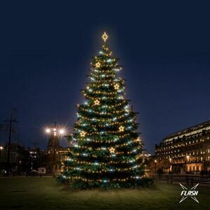 DecoLED LED světelná sada na stromy vysoké 12-14m, teplá bílá s Flash, dekory EFD12W obraz