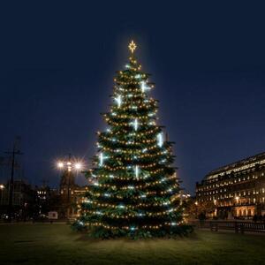 DecoLED LED světelná sada na stromy vysoké 12-14m, teplá bílá s Flash, s padajícím sněhem obraz