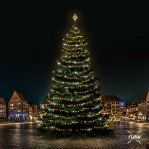 DecoLED LED světelná sada na stromy vysoké 21-23m, teplá bílá s Flash obraz