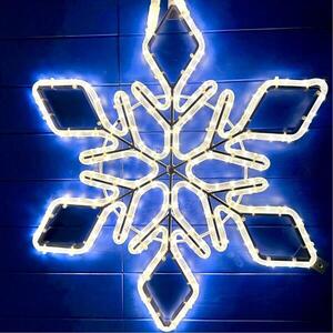DecoLED LED světelný motiv vločka, teple bílá, pr. 60 cm obraz