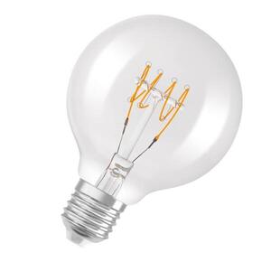 LEDVANCE LED žárovka Vintage 1906 Globe G80 4, 8 W E27 2700 K stmívatelná čirá obraz
