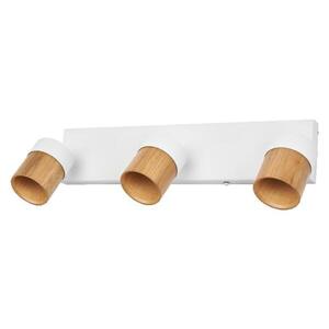 LEDVANCE stropní bodové svítidlo Half Wood Line 3xGU10 220-240 V bílé/dřevo nastavitelné obraz