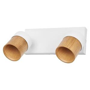 LEDVANCE svítidlo Half Wood Line 2xGU10 220-240 V bílé/dřevo nastavitelné obraz