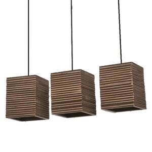 LEDVANCE závěsné svítidlo Cardboard Square 3xE27 hnědé 4058075837386 obraz