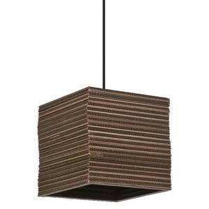 LEDVANCE závěsné svítidlo Cardboard Square E27 hnědé 4058075837362 obraz