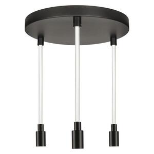 LEDVANCE závěsné svítidlo Decor Glow Pendant Plate 3xE27 28 W 220-240 V černé obraz