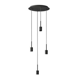 LEDVANCE závěsné svítidlo Decor Pendant Needle Plate 4xE27 220-240 V tmavě šedé obraz