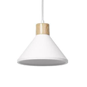 LEDVANCE závěsné svítidlo Plaster Wood 220 mm E27 bílé 4058075838406 obraz