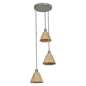 LEDVANCE závěsné svítidlo Raffia 3xE27 zelené 4058075838192 obraz