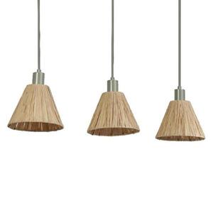 LEDVANCE závěsné svítidlo Raffia lineární 3xE27 zelené 4058075838178 obraz