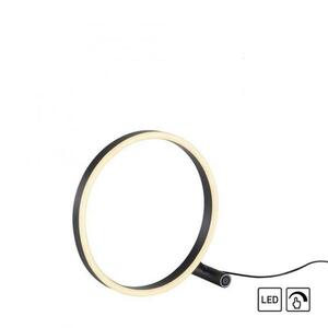 LEUCHTEN DIREKT is JUST LIGHT LED stolní svítidlo, antracit, kruhové pr.30cm, dotykový stmívač, Switchmo, teplá bílá 3000K obraz