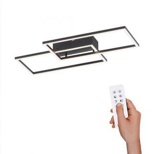 LEUCHTEN DIREKT is JUST LIGHT LED stropní svítidlo hranaté v černé s nastavitelou barvou světla a funkcí stmívání 30W 2700-5000K obraz