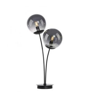 LEUCHTEN DIREKT is JUST LIGHT stolní lampa, černá, jednoduchá, šňůrový vypínač, 2 ramenná obraz