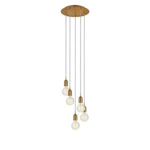 MARKSLOJD Markslöjd Bronx závěsné svítidlo bronzové 5 lamp kulaté obraz