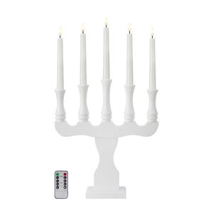 MARKSLOJD Markslöjd Rydboholm adventní bílý svícen na baterie obraz